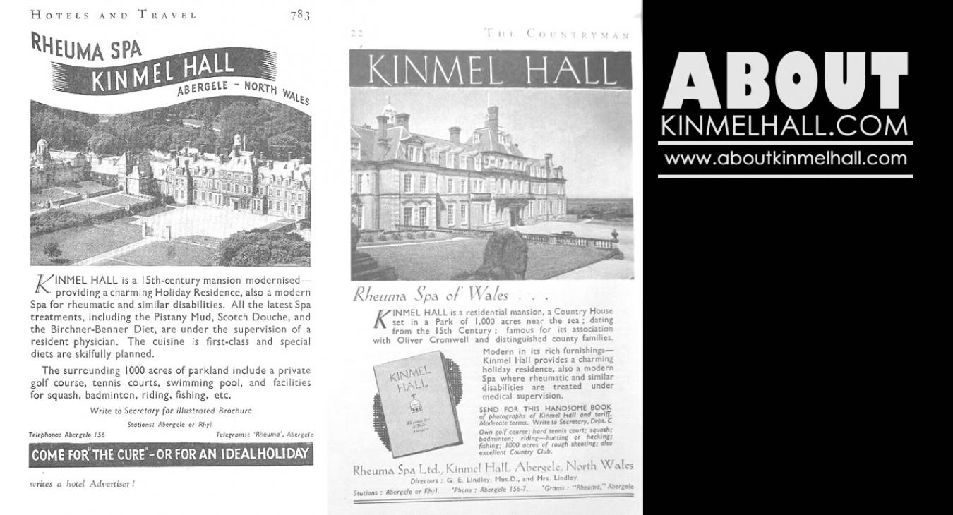 Kinmel Hall Rheuma Spa Adverts