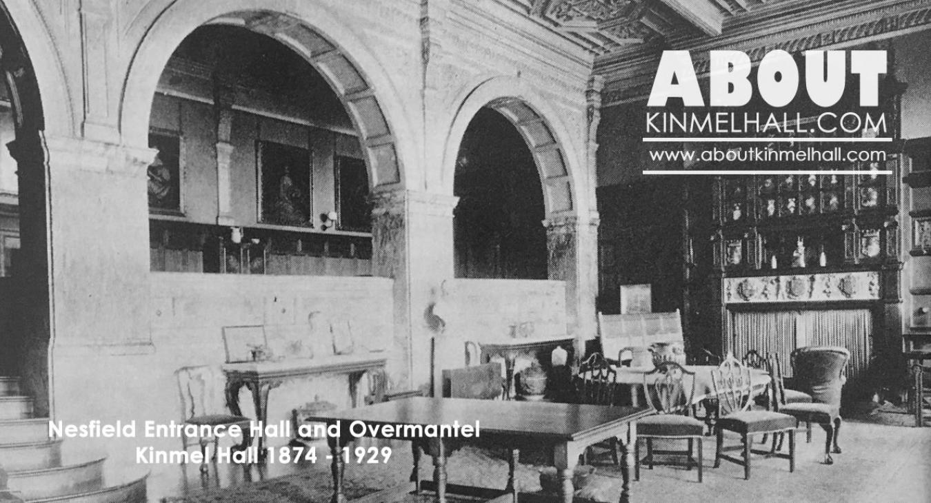 Kinmel Hall Nesfield Entrance Hall and OverMantel 1874 to 1929